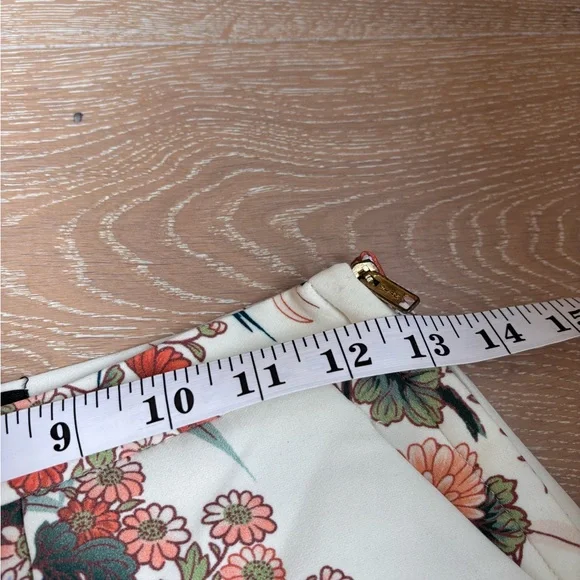 Zara Cream A-Line Midi Skirt with Multicolor Floral Print - Picture 6 of 6